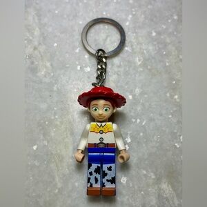 Disney PIXAR LEGO MINIFIG MINIFIGURE TOY STORY JESSIE COWGIRL KEY CHAIN CHARM